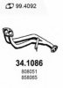 OPEL 808051 Exhaust Pipe